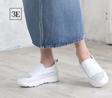 パイピングスリッポンレザースニーカー