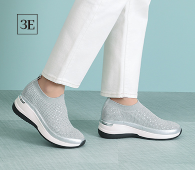 ふわ軽ニットスリッポンスニーカー