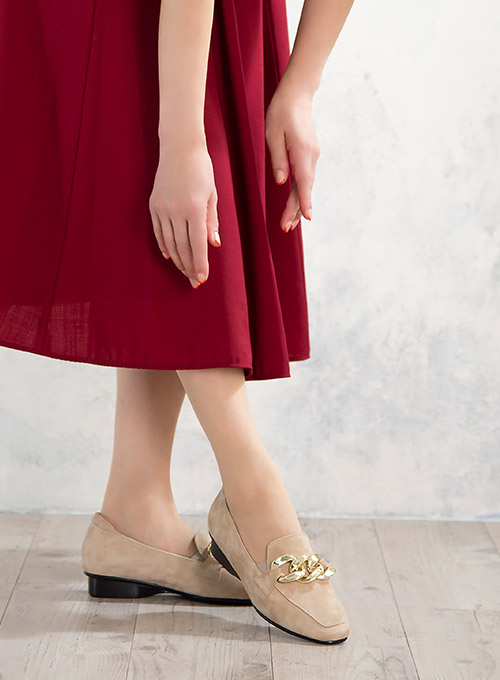 チェーン付きソフトローファー