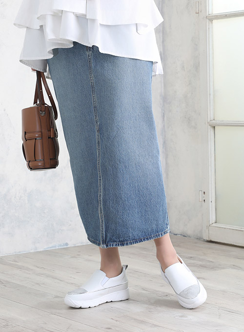 パイピングスリッポンレザースニーカー